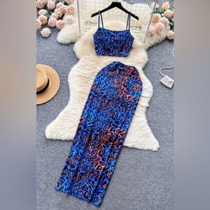 Pretty Leopard print set💙🐆